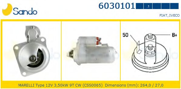 Стартер SANDO 6030101.1