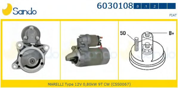 Стартер SANDO 6030108.0