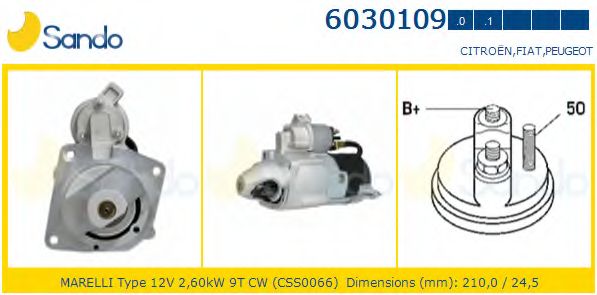 Стартер SANDO 6030109.1