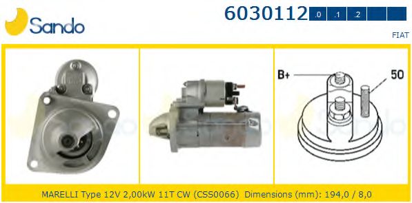 Стартер SANDO 6030112.2