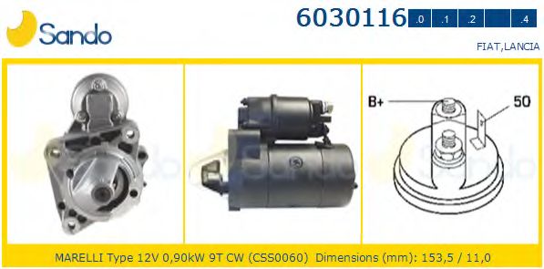 Стартер SANDO 6030116.0