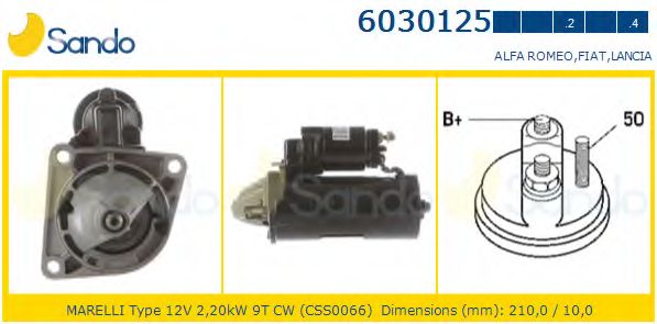 Стартер SANDO 6030125.4