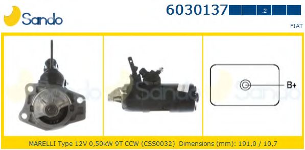 Стартер SANDO 6030137.2