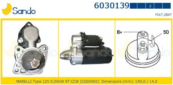 Стартер SANDO 6030139.2