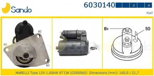 Стартер MESSMER 220069