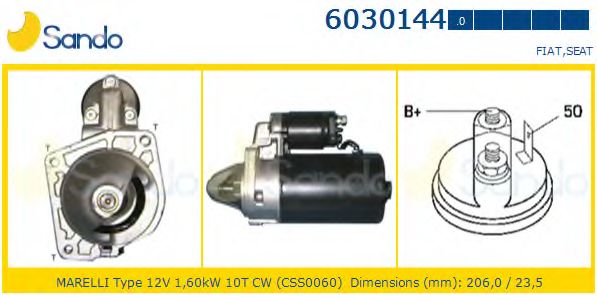 Стартер SANDO 6030144.0
