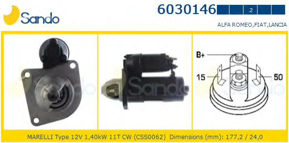 Стартер SANDO 6030146.2