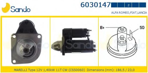 Стартер SANDO 6030147.2