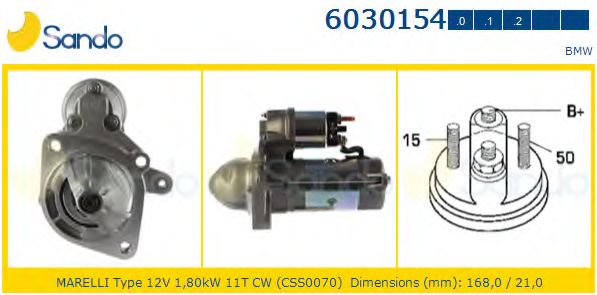 Стартер SANDO 6030154.0