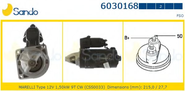 Стартер SANDO 6030168.2