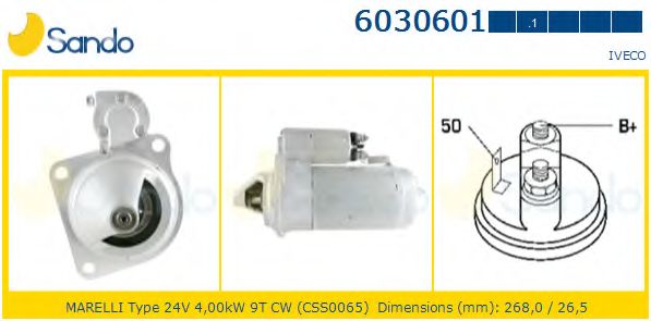 Стартер SANDO 6030601.1