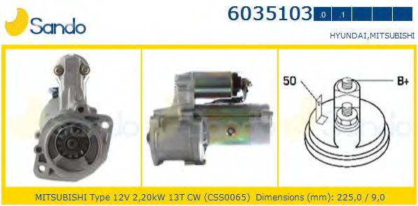 Стартер SANDO 6035103.0