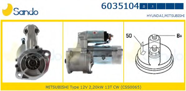 Стартер SANDO 6035104.1
