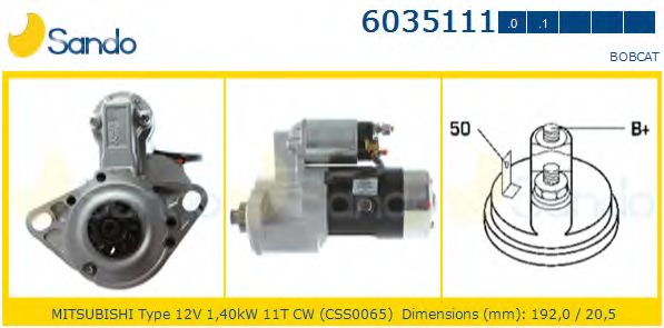 Стартер SANDO 6035111.1