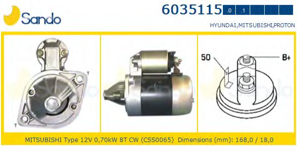 Стартер SANDO 6035115.0