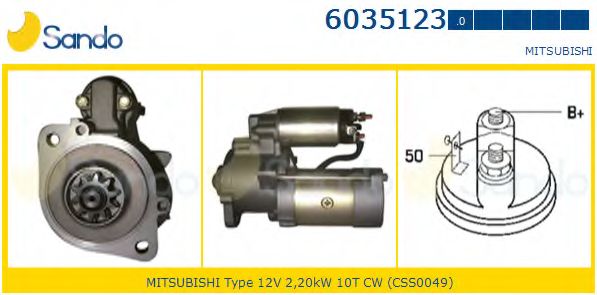Стартер SANDO 6035123.0