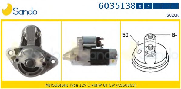 Стартер SANDO 6035138.0