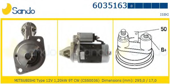 Стартер SANDO 6035163.0