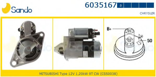 Стартер SANDO 6035167.0