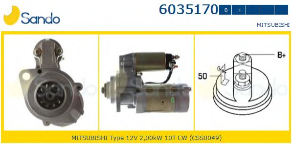 Стартер SANDO 6035170.0