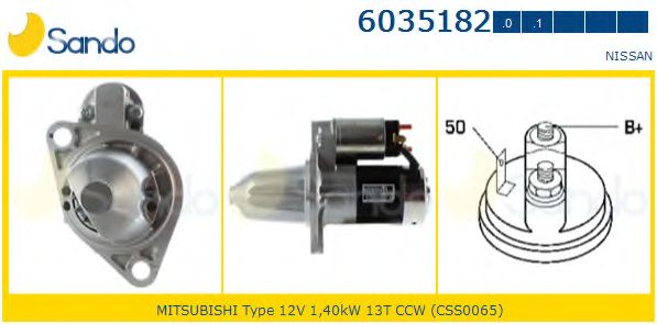 Стартер SANDO 6035182.0