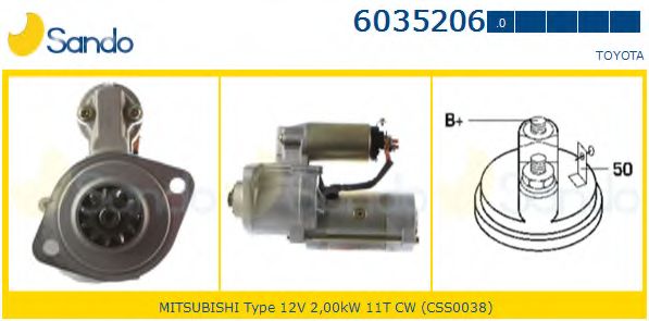 Стартер SANDO 6035206.0