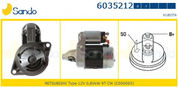 Стартер SANDO 6035212.1