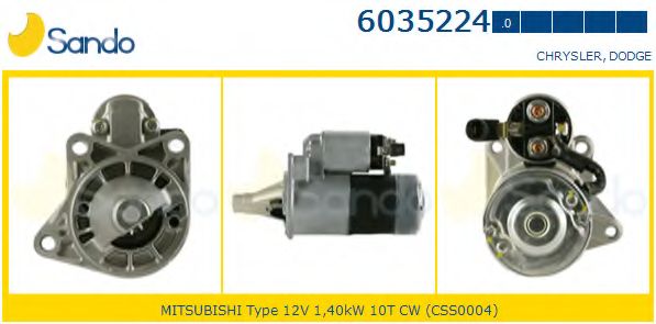 Стартер SANDO 6035224.0