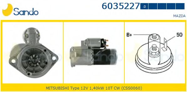 Стартер SANDO 6035227.0