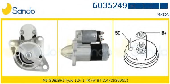 Стартер SANDO 6035249.0