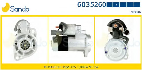 Стартер SANDO 6035260.1