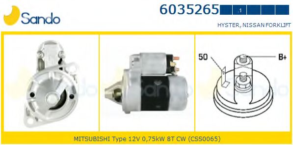 Стартер SANDO 6035265.1