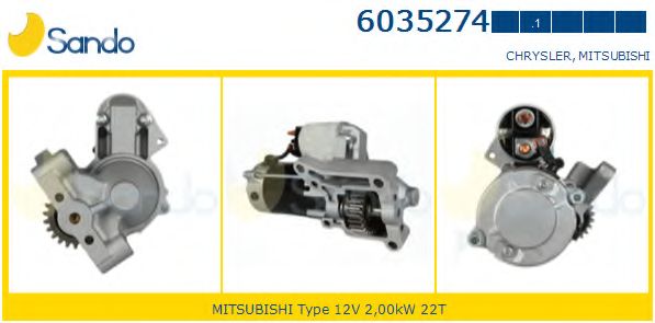Стартер SANDO 6035274.1