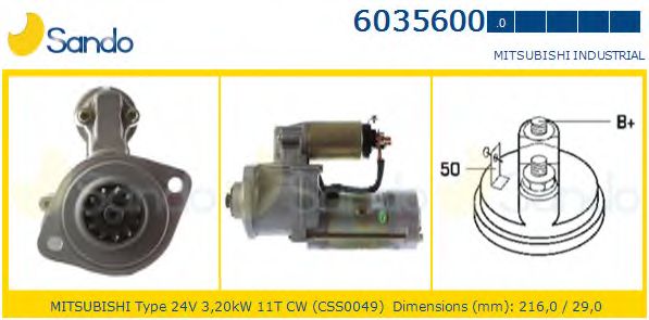 Стартер SANDO 6035600.0