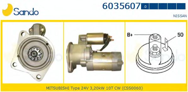 Стартер SANDO 6035607.0