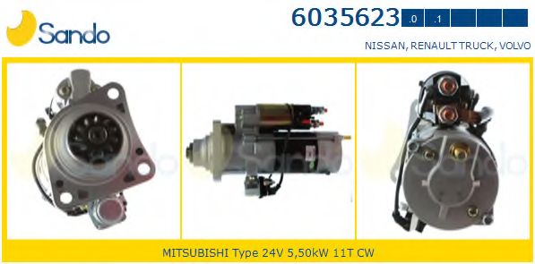 Стартер SANDO 6035623.1