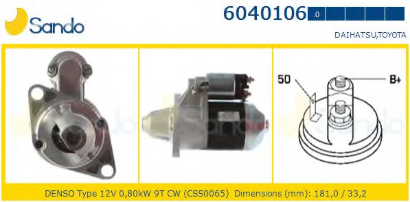Стартер SANDO 6040106.0