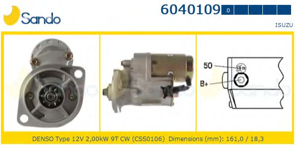 Стартер SANDO 6040109.0