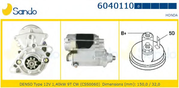 Стартер SANDO 6040110.0