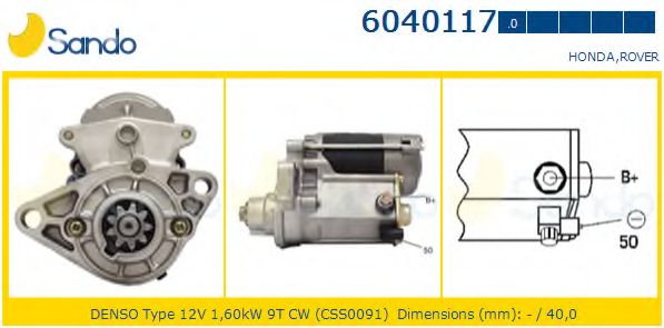 Стартер SANDO 6040117.0