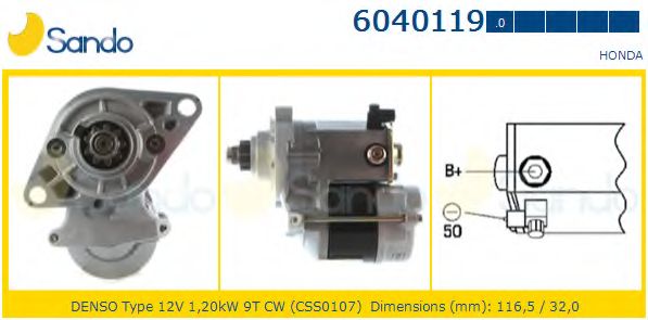 Стартер SANDO 6040119.0