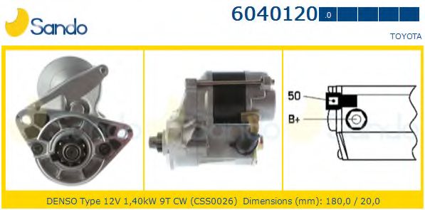 Стартер SANDO 6040120.0