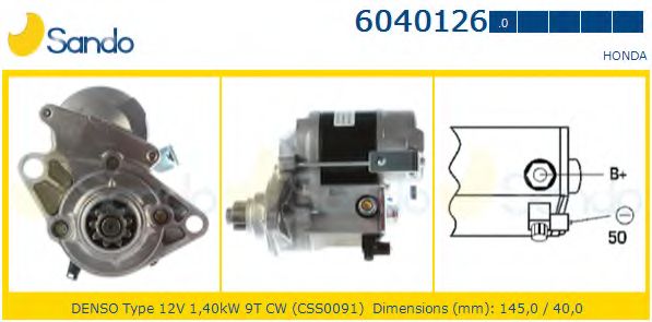 Стартер SANDO 6040126.0