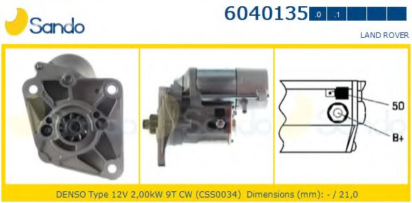 Стартер SANDO 6040135.0