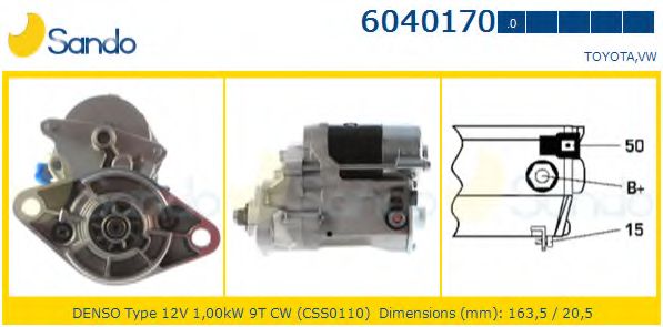 Стартер SANDO 6040170.0