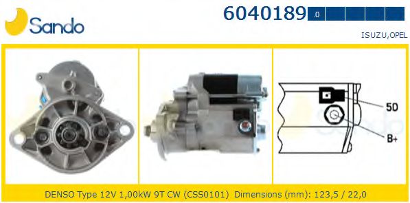 Стартер SANDO 6040189.0