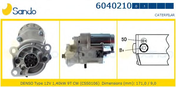 Стартер SANDO 6040210.0