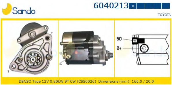 Стартер SANDO 6040213.0