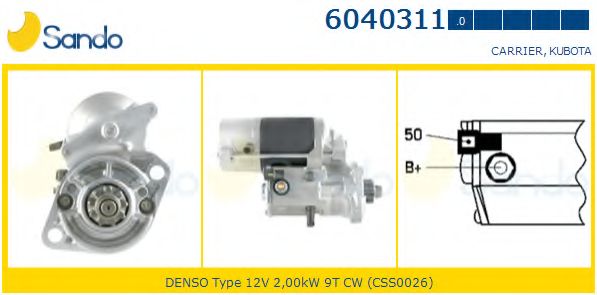 Стартер SANDO 6040311.0