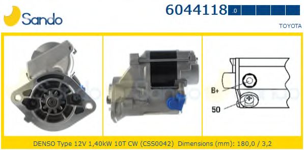 Стартер SANDO 6044118.0